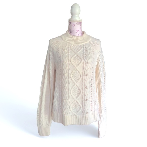 J.Crew Popcorn cable-knit sweater - Picture 2 of 4